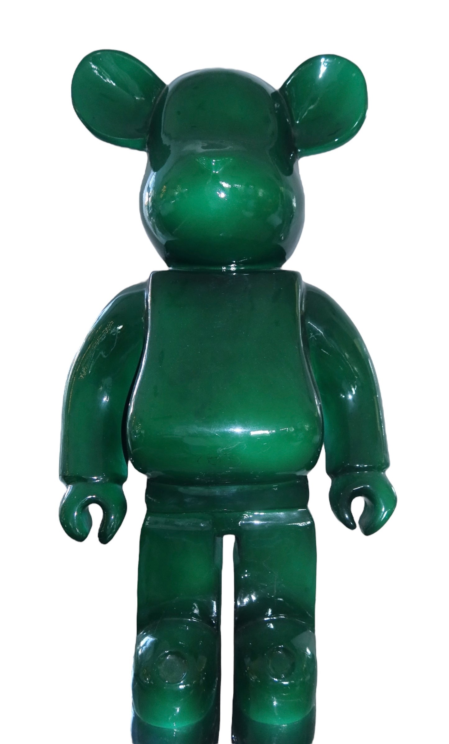 Statue Green BearBrick 70cm - Resine/Fibre de Verre