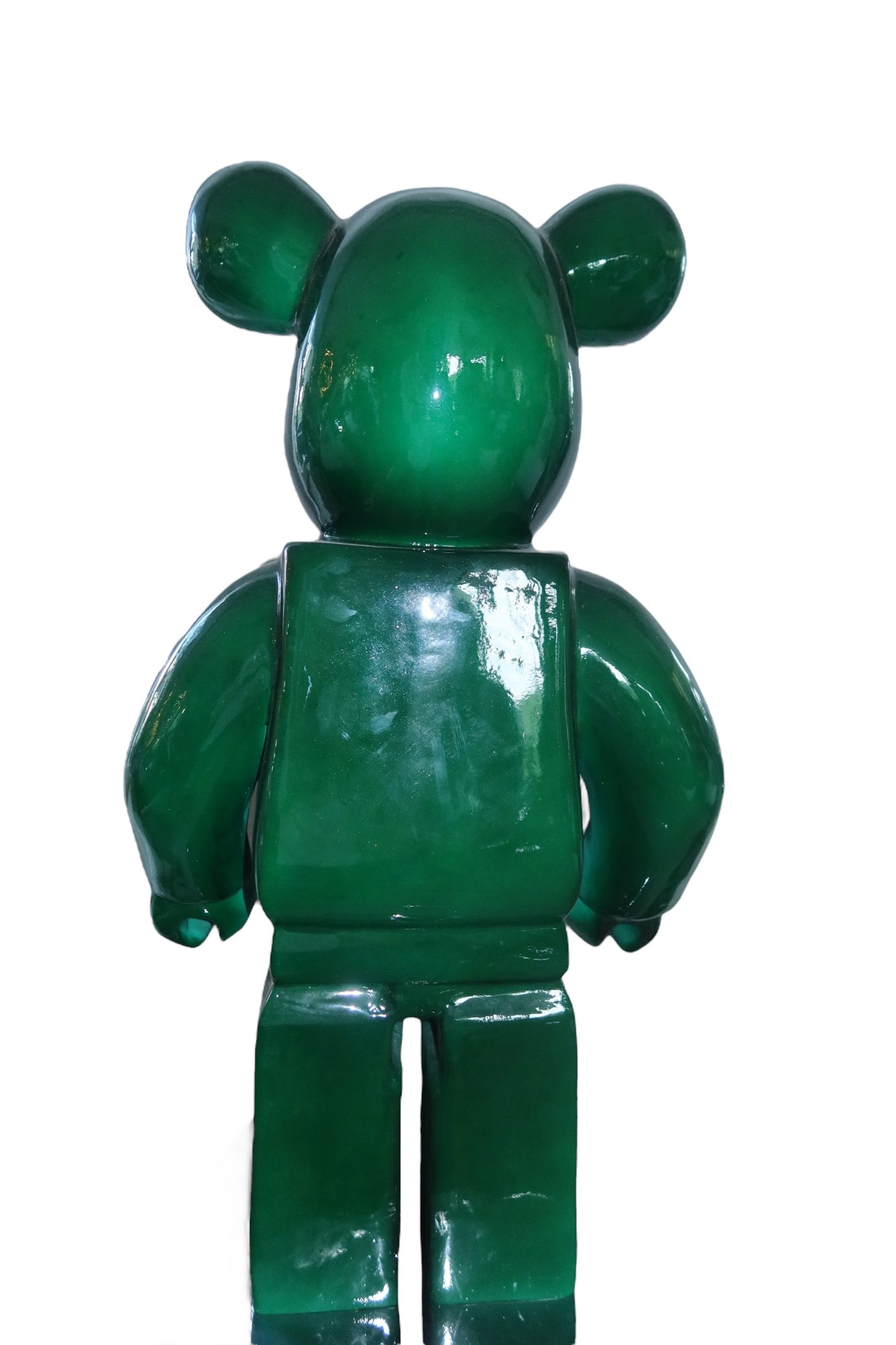 Statue Green BearBrick 70cm - Resine/Fibre de Verre