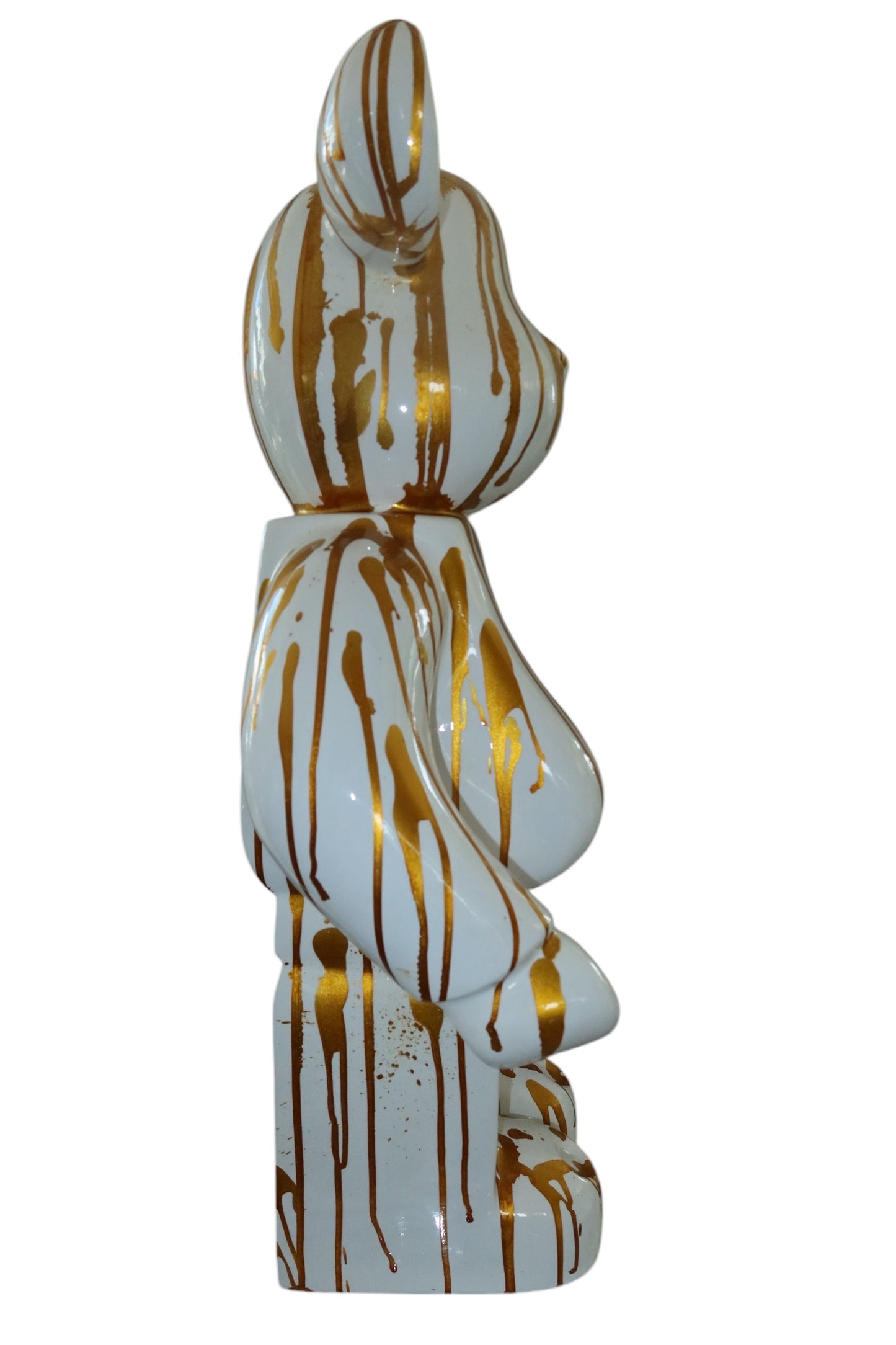 Statue Gold BearBrick 70cm - Resine/Fibre de Verre