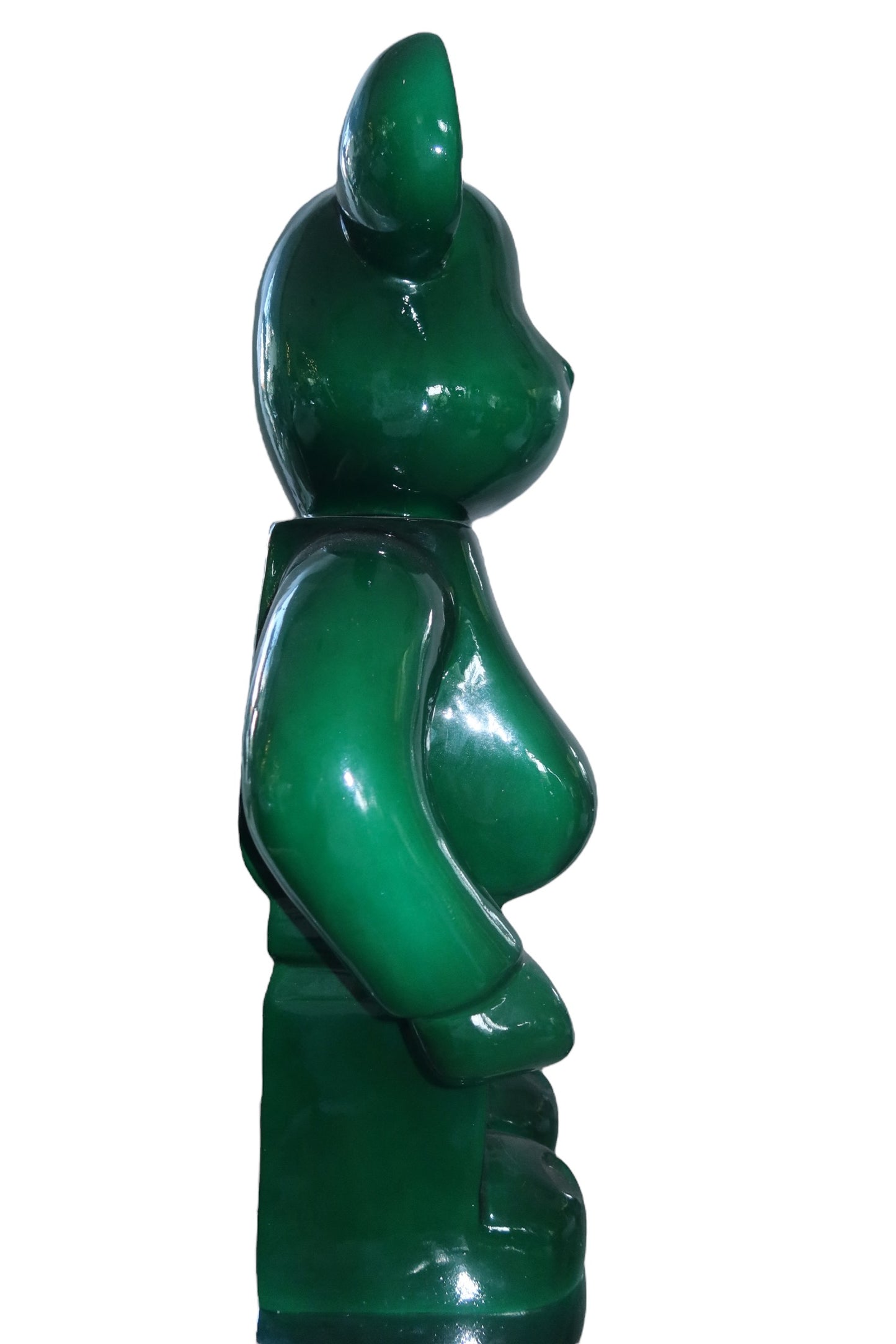 Statue Green BearBrick 70cm - Resine/Fibre de Verre
